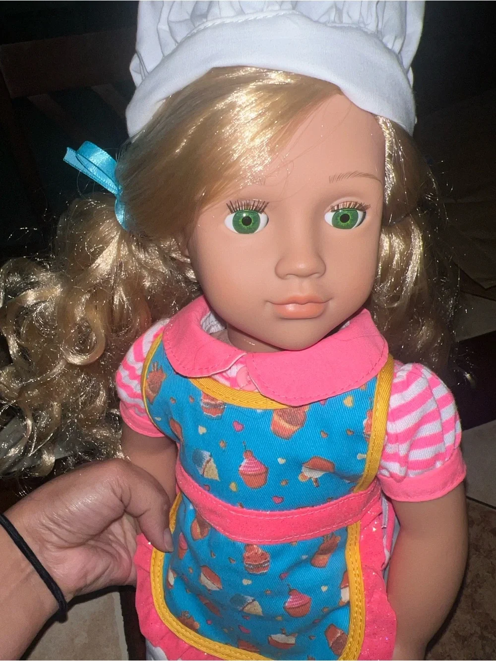 Ily Couture Cupcake Chef Dress-Up Set in Blue, Pink, White - Picture 2 of 5